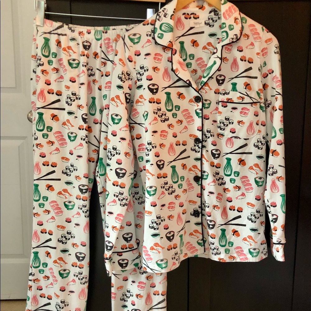 BEDHEAD SUSHI Long Sleeve Classic PJ Set, Size X-small - XS - EUC.